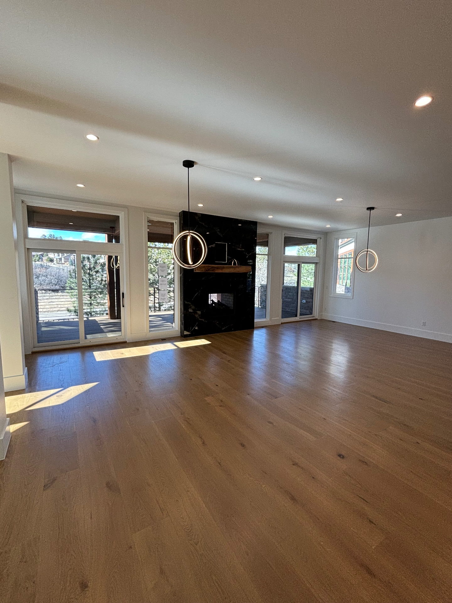 Sala con Chimenea de Mármol Negro